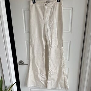White Flared Women Pants